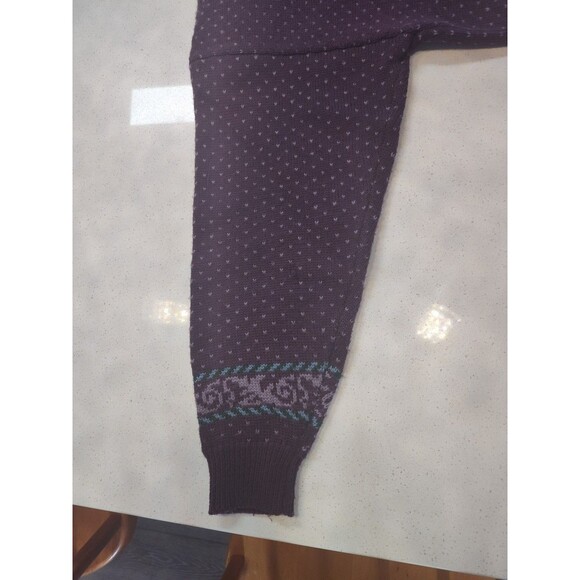 Herman Geist Hand Embroidered Cardigan Sweater Cottagecore Large Button Up Wool - Picture 9 of 13